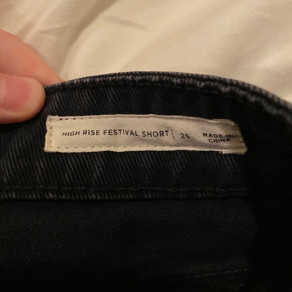 Pacsun black ripped jean shorts - Picture 7 of 8